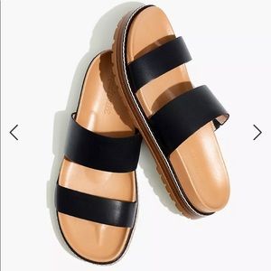 NWOT Madewell Charley Double Strap Slide Sandal